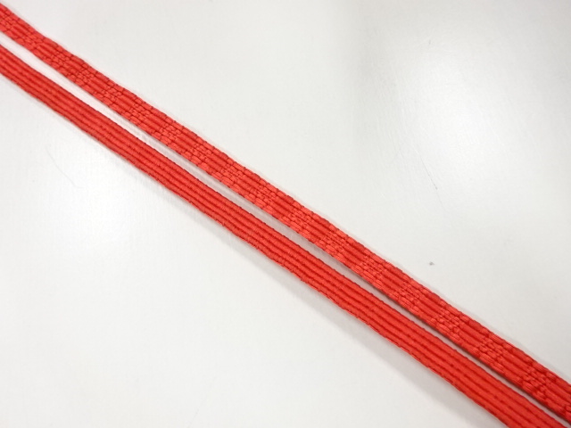 アンティーク　正絹　帯留め用手組三分紐